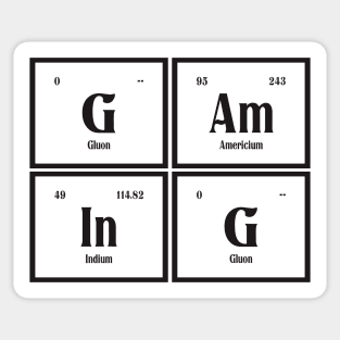 Gaming - Periodic Table Sticker